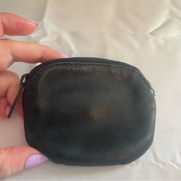 BRIGHTON Mini Heart Croc Embossed Leather Coin Change Purse Wallet - Picture 3 of 8